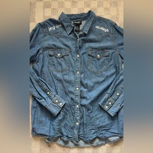 Wrangler Retro Denim Button-Up Shirt